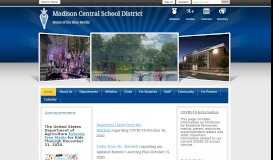 
							         Madison Central School District / Homepage								  
							    