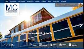 
							         Madison County Public Schools / Homepage								  
							    