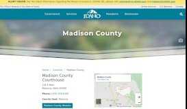 
							         Madison County | The Official Website of the State of Idaho - Idaho.gov								  
							    