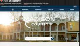 
							         Madison County, TN - Official Website | Official Website								  
							    