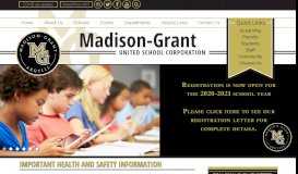 
							         Madison-Grant United School Corporation - Home								  
							    