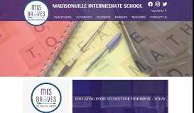 
							         Madisonville Intermediate School								  
							    