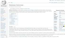 
							         Madonna University - Wikipedia								  
							    