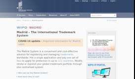
							         Madrid – The International Trademark System - WIPO								  
							    