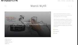 
							         Maersk MyHR | MovingPuppets								  
							    