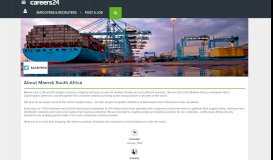 
							         Maersk South Africa Jobs and Vacancies - Careers24								  
							    