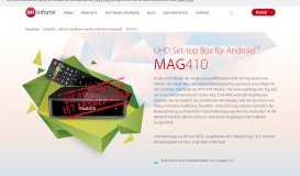 
							         MAG410 Beschreibung, Technische Daten | STBs für gewerbliche ...								  
							    