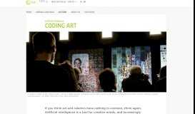 
							         Magazine - Artificial Intelligence: Coding Art - Goethe-Institut USA								  
							    