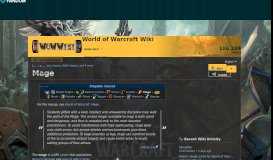 
							         Mage | WoWWiki | FANDOM powered by Wikia								  
							    