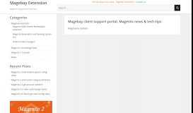 
							         Magebay client support portal, Magento news & tech-tips - Magebay ...								  
							    