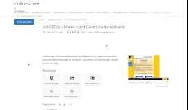 
							         MAGEDA - Maler- und Gemäldedatenbank: Online-Portale, Bildende ...								  
							    