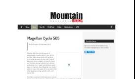 
							         Magellan Cyclo 505 - Mountain Biking Australia magazine								  
							    