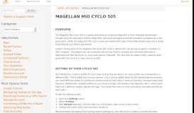 
							         Magellan Mio Cyclo 505 | Ride With GPS Help								  
							    