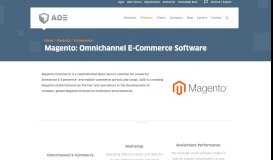 
							         Magento: Omnichannel E-Commerce Software | AOE								  
							    