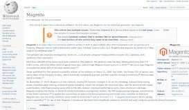 
							         Magento - Wikipedia								  
							    