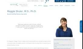 
							         Maggie Shuler - Retina Specialty Institute								  
							    