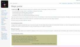 
							         Magic portal - NetHack Wiki								  
							    