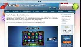 
							         Magic Portals > Play for Free + Real Money Offer 2019! - Slots.info								  
							    