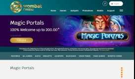 
							         Magic Portals Slot - Free Play and Real Play - Wombat Casino								  
							    