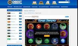 
							         Magic Portals Slot Machine Game - Free Play | DBestCasino.com								  
							    