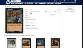 
							         Magic The Gathering Cards | Portal | Craven Knight | - Card Kingdom								  
							    