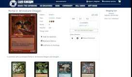 
							         Magic The Gathering Cards | Portal II | Brimstone Dragon |								  
							    