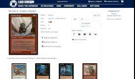 
							         Magic The Gathering Cards | Portal II | Goblin Raider | - Card Kingdom								  
							    