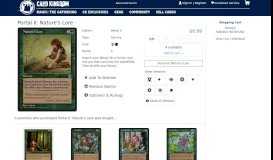 
							         Magic The Gathering Cards | Portal II | Nature's Lore | - Card Kingdom								  
							    