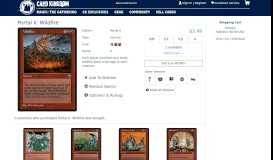 
							         Magic The Gathering Cards | Portal II | Wildfire | - Card Kingdom								  
							    