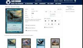 
							         Magic The Gathering Cards | Portal | Storm Crow | - Card Kingdom								  
							    