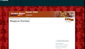 
							         Magical Portals | Kamen Rider Wiki | FANDOM powered by Wikia								  
							    