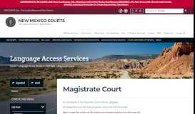 
							         Magistrate Court - Language Access Services - NM Courts Home								  
							    