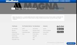
							         Magna International Portal | MindSumo								  
							    