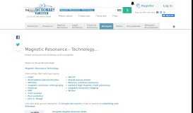 
							         Magnetic Resonance - Technology Information Portal - How is ...								  
							    