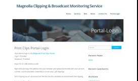 
							         Magnolia Portal | Magnolia Clipping and Broadcast Monitoring Service								  
							    