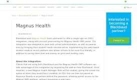 
							         Magnus Health - Blackbaud K-12 Resource Hub								  
							    