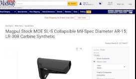 
							         Magpul Stock MOE SL-S Collapsible Mil-Spec Diameter AR ...								  
							    