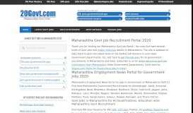 
							         Maharashtra Govt Jobs - Maharashtra Jobs and Employment News ...								  
							    