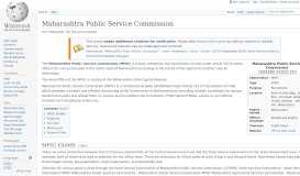 
							         Maharashtra Public Service Commission - Wikipedia								  
							    