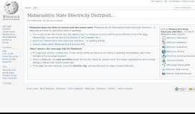 
							         Maharashtra State Electricity Distribution Company Limited - Wikipedia								  
							    