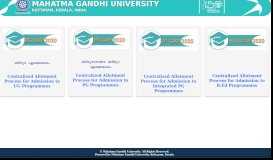 
							         Mahatma Gandhi University Centralized Allotment Process								  
							    