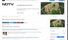 
							         Mahatma Gandhi University: Latest News, Photos, Videos on ...								  
							    