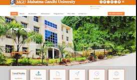 
							         Mahatma Gandhi University (MGU) Meghalaya - Regular Courses ...								  
							    