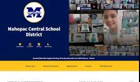 
							         Mahopac Central School District: Home Page								  
							    