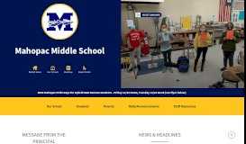 
							         Mahopac Middle School: Home Page								  
							    
