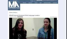 
							         MAHS Interact Students Visit Language Leaders | Tharrington Primary ...								  
							    