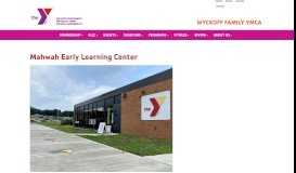 
							         Mahwah Early Learning Center - Wyckoff Family YMCA								  
							    
