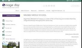 
							         Mahwah NJ Sage Middle School | Private School Grades 4-8 | Sage Day								  
							    