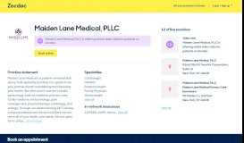 
							         Maiden Lane Medical, PLLC (New York) - Book Appointment Online!								  
							    