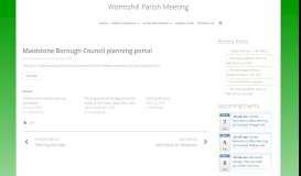 
							         Maidstone Borough Council planning portal – Wormshill Parish Meeting								  
							    